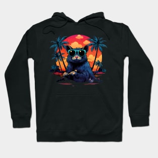 Retro Wave Degu Good Vibes Hoodie